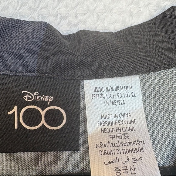 Disney 100 the wonderful world of Disney castle button down vintage look WDW - Picture 5 of 12
